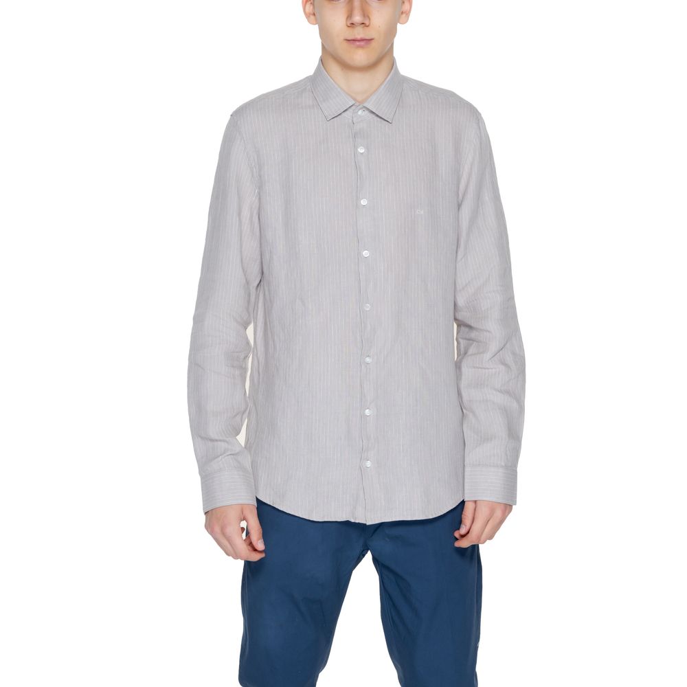Calvin Klein beige linen shirt